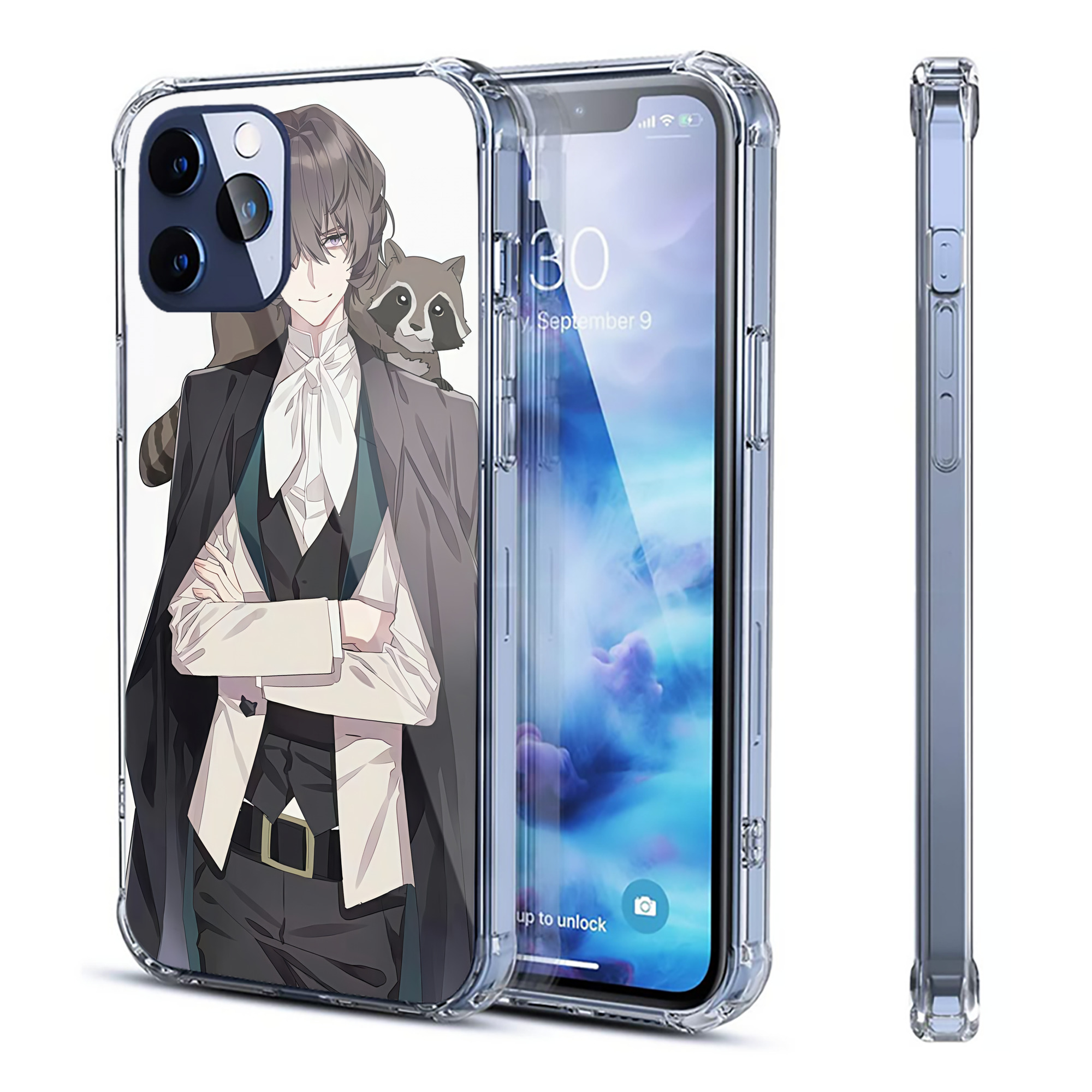 （画像用） 文豪ストレイドッグス Bungo Stray Dogs 【iPhone 12シリーズ対応】透明スマホケース（クリアソフトケース）
